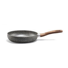 Stone 360° Deep Frying Pan, 24 cm, with wood-like handle
