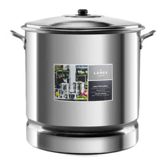 Lamex Aluminum Steamer Triple Strong 100 Liters with Lid